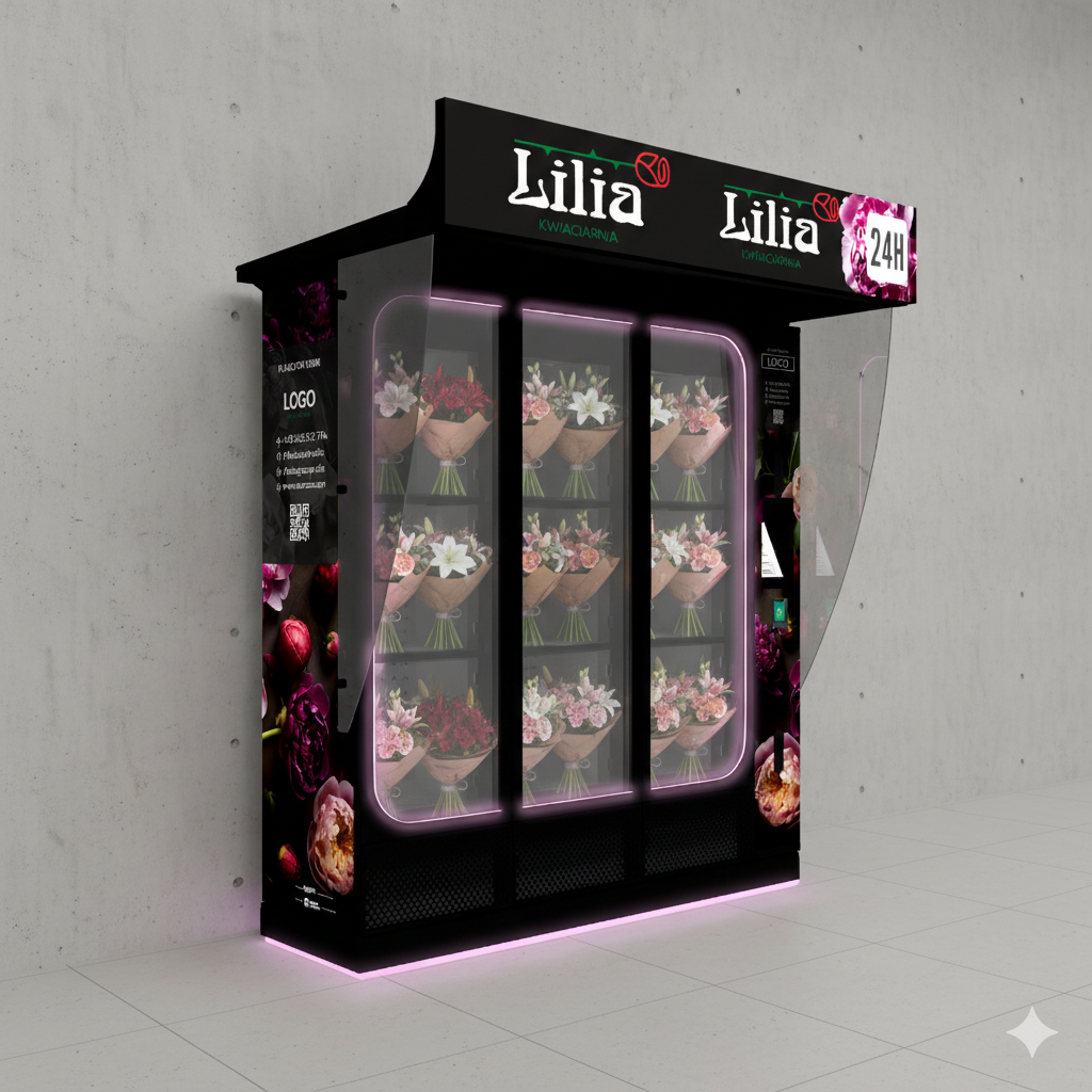 Kwiatomat Lilia - automat z kwiatami 24h
